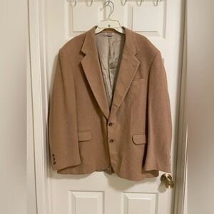Vintage Hunt Valley 100% Camel Hair 2-button Blazer Sports Coat Size‎ Tan Men